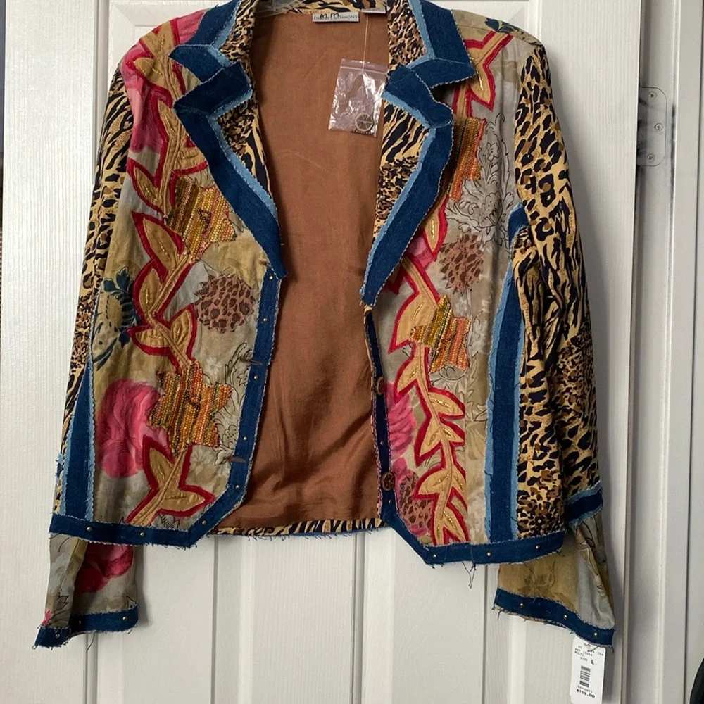 Draper’s & Damon’s Multi-Print Unique Jacket 🐆 🌸 - Picture 3 of 15